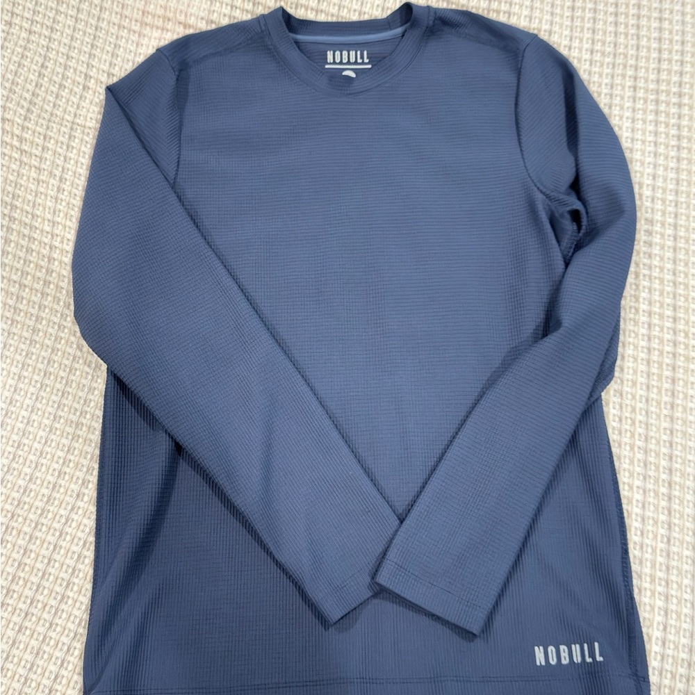 NOBULL Men's Navy Long Sleeve Tee